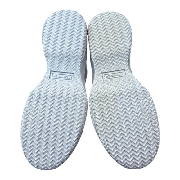 New CONVERSE Voltage Vltg Triple White Women's Mid Leather Sneakers 10 - Picture 6 of 6